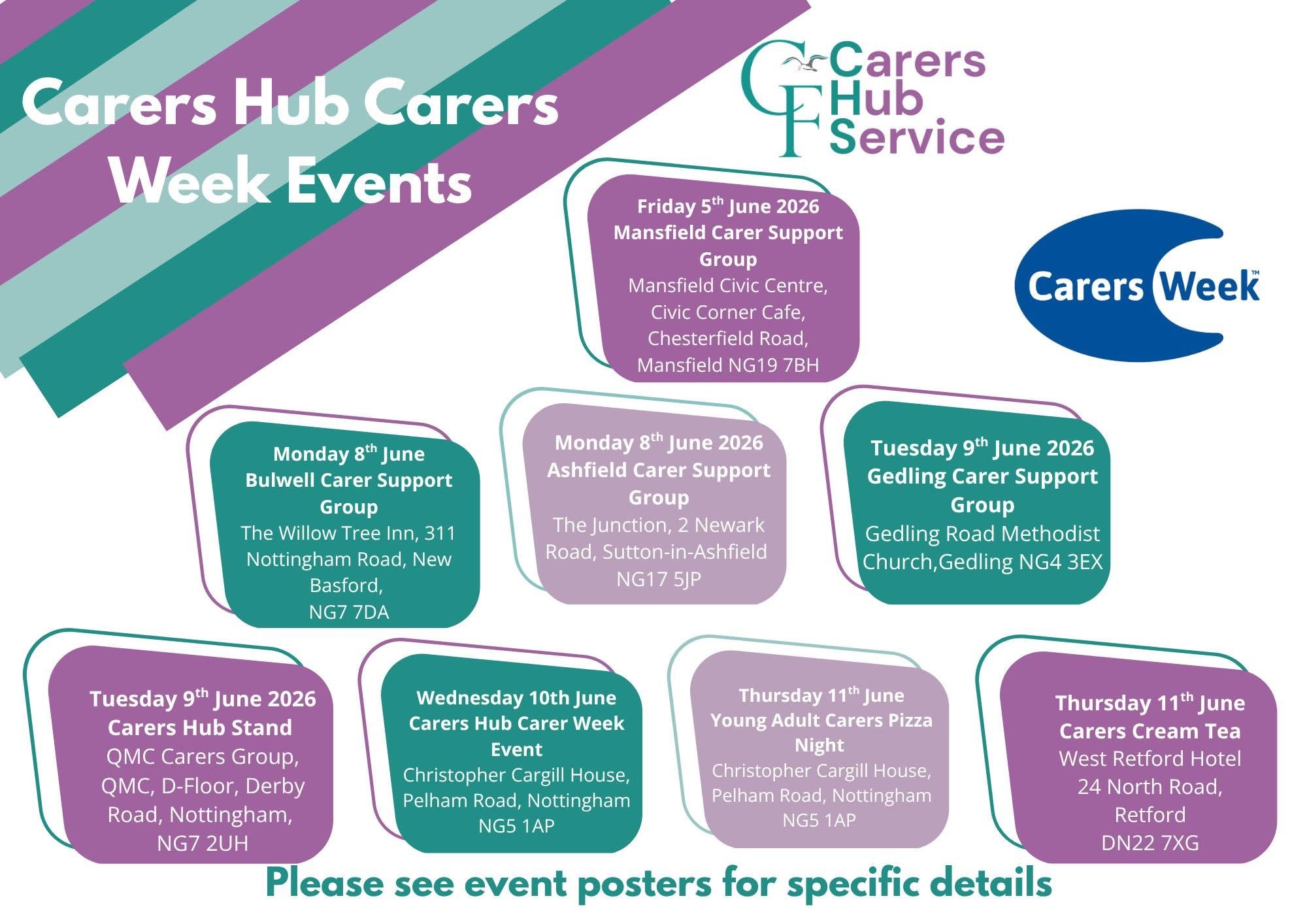 carer week event poster